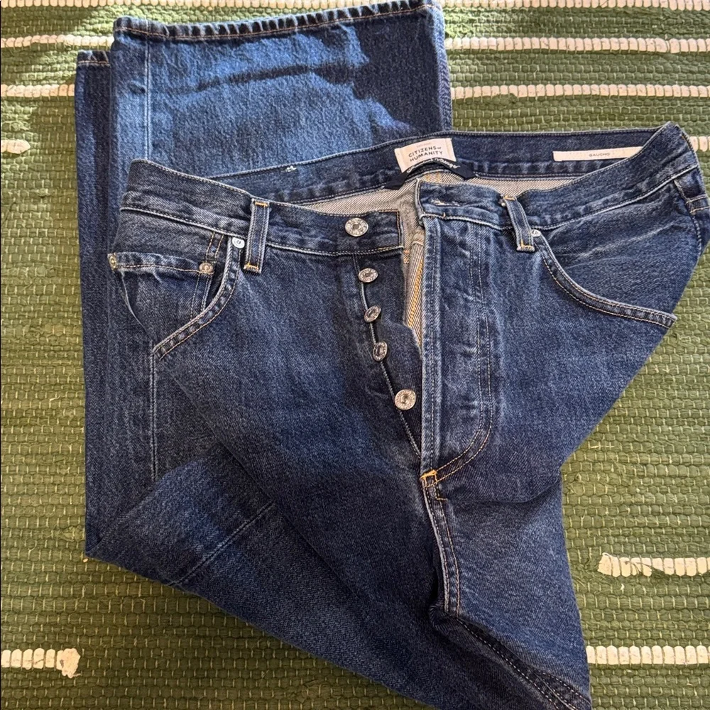 Citizens Of Humanity Dark Blue Flare Jeans - Picture 5 of 9